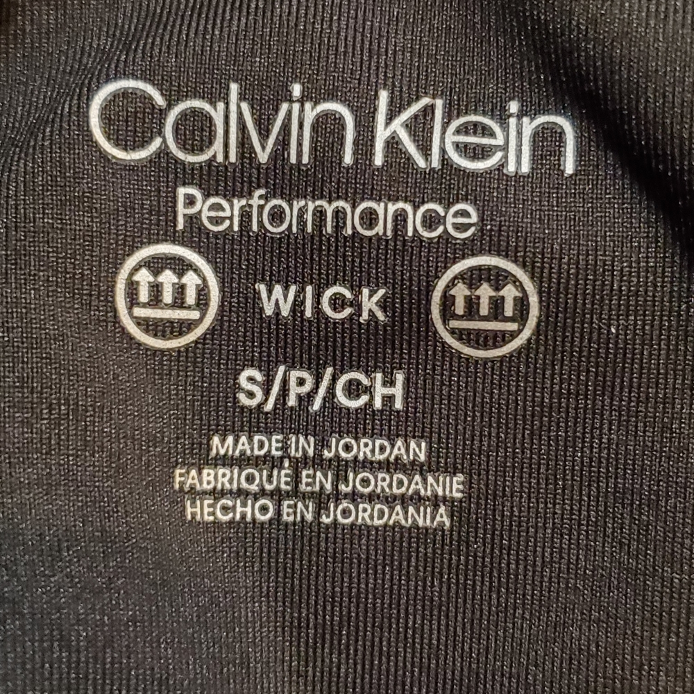 Calvin Klein Performance Women's Black Snakeskin Crop Workout Leggings Small - Picture 6 of 7
